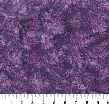 Crispy Amethyst Fabric – Purple Batik Blender by Banyan Batiks