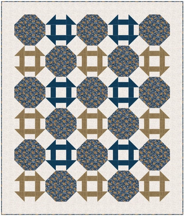 Dashing Through the Snow QUILT KIT - 58 x 68 - Choice Fabrics - FE-81098-001