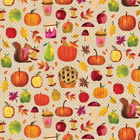 Michael Miller - Autumn Breeze - Pumpkins/Wine - 9678-WINE