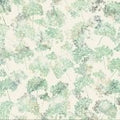 Dandelion Seaside Fabric – Blue Green Floral Batik by Hoffman California Fabrics