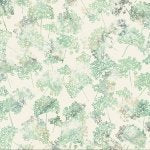Dandelion Seaside Fabric – Blue Green Floral Batik by Hoffman California Fabrics
