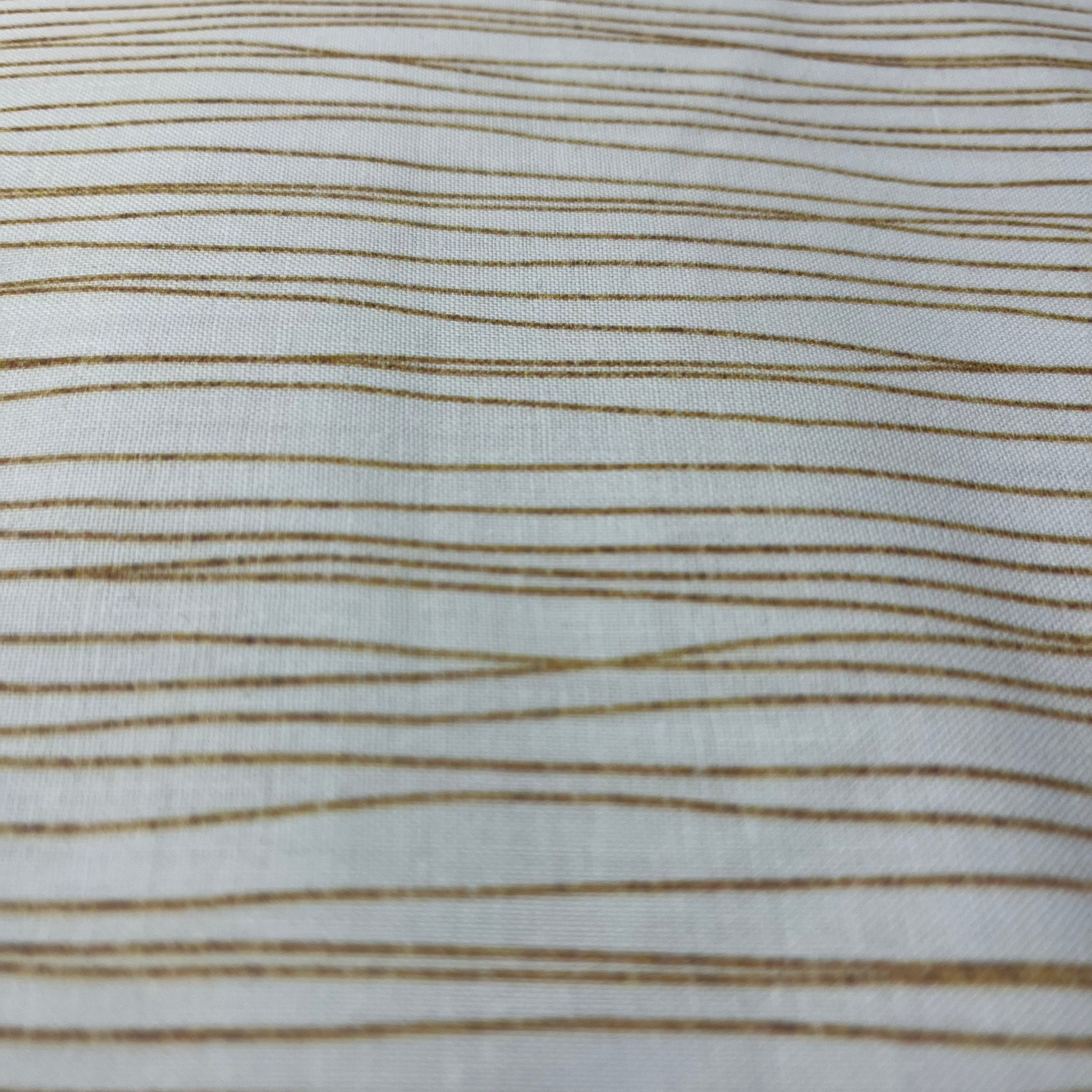 P & B Textiles Desert Blooms Gold Stripe - Print Fabric by Laura Marshall