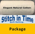 Batting - Elegant Natural Cotton - Stitch In Time-(Queen 96 in x 108 in) - ENC96