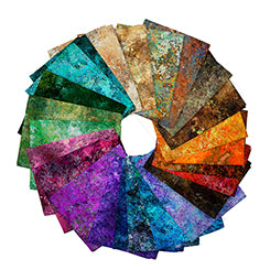 QT - Earthscapes - Textural 24 Piece Fat Quarter Bundle – Tonal Texture Blenders