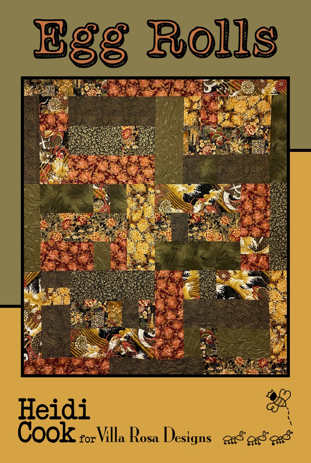 Egg Rolls - Villa Rosa - 56"x62" - FQ Friendly