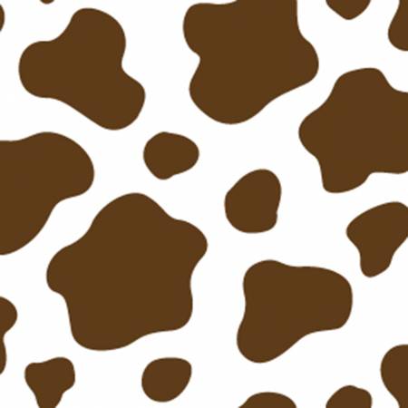 Howdy Pard'Ner Cowhide Brown Fabric – Brown Cow Print