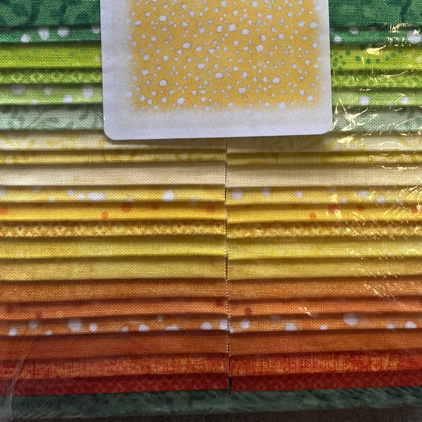 Wilmington Prints - Dry Brush - Sweet Citrus 2.5" Karat Gems 42 Piece – Tonal Blender Strips by Danhui Nai