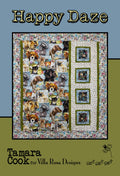 Happy Daze - Villa Rosa - 36 x 41(opt borders/46 x 51) - Panel/Theme