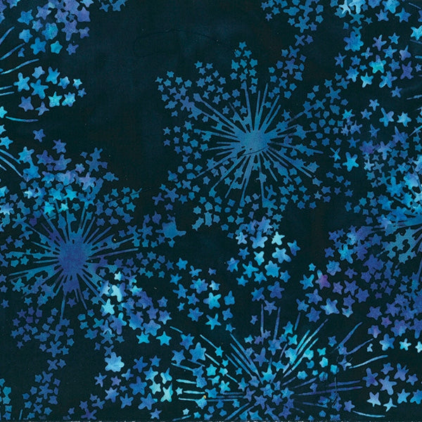 Hoffman Batiks Deep Blue Fabric – Blue Tonal Batik Blender by Hoffman California Fabrics