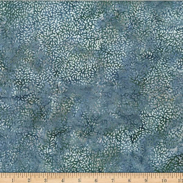 Hoffman Ceylon W2575-421 Fabric – Blue Batik Blender