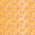 In The Beginning Glorious Garden Roses Orange Fabric – Orange Floral by Kathleen Winslow Gardner
