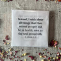 30 Healing-themed Bible Verse Quilt Squares - Precut 5in squares - Carlson Homestead Quilting