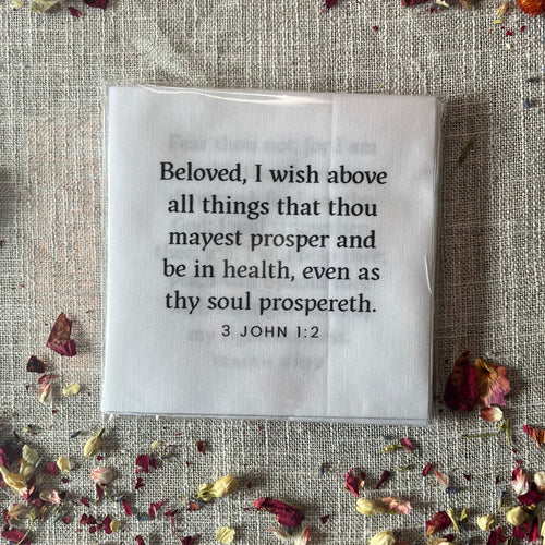 30 Healing-themed Bible Verse Quilt Squares - Precut 5in squares - Carlson Homestead Quilting