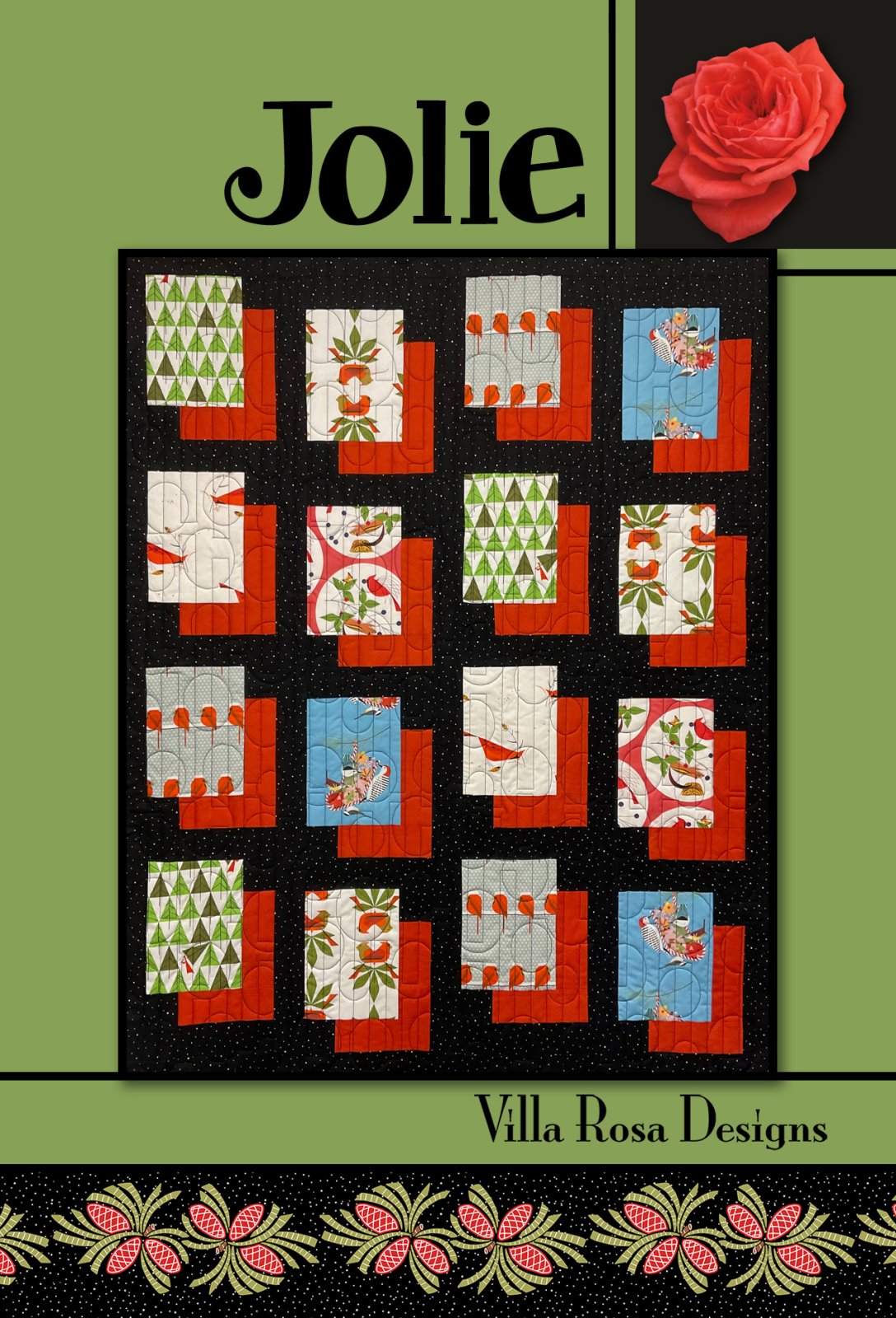 Jolie - Villa Rosa - FQ/F8's Friendly - 42 x 52 (Opt. Borders 52 x 62)