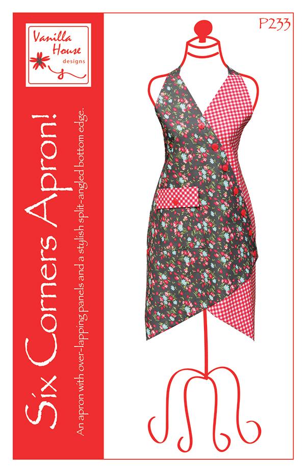 Six Corners Apron Sewing Pattern by Barbara Brunson from Vanilla House Designs
