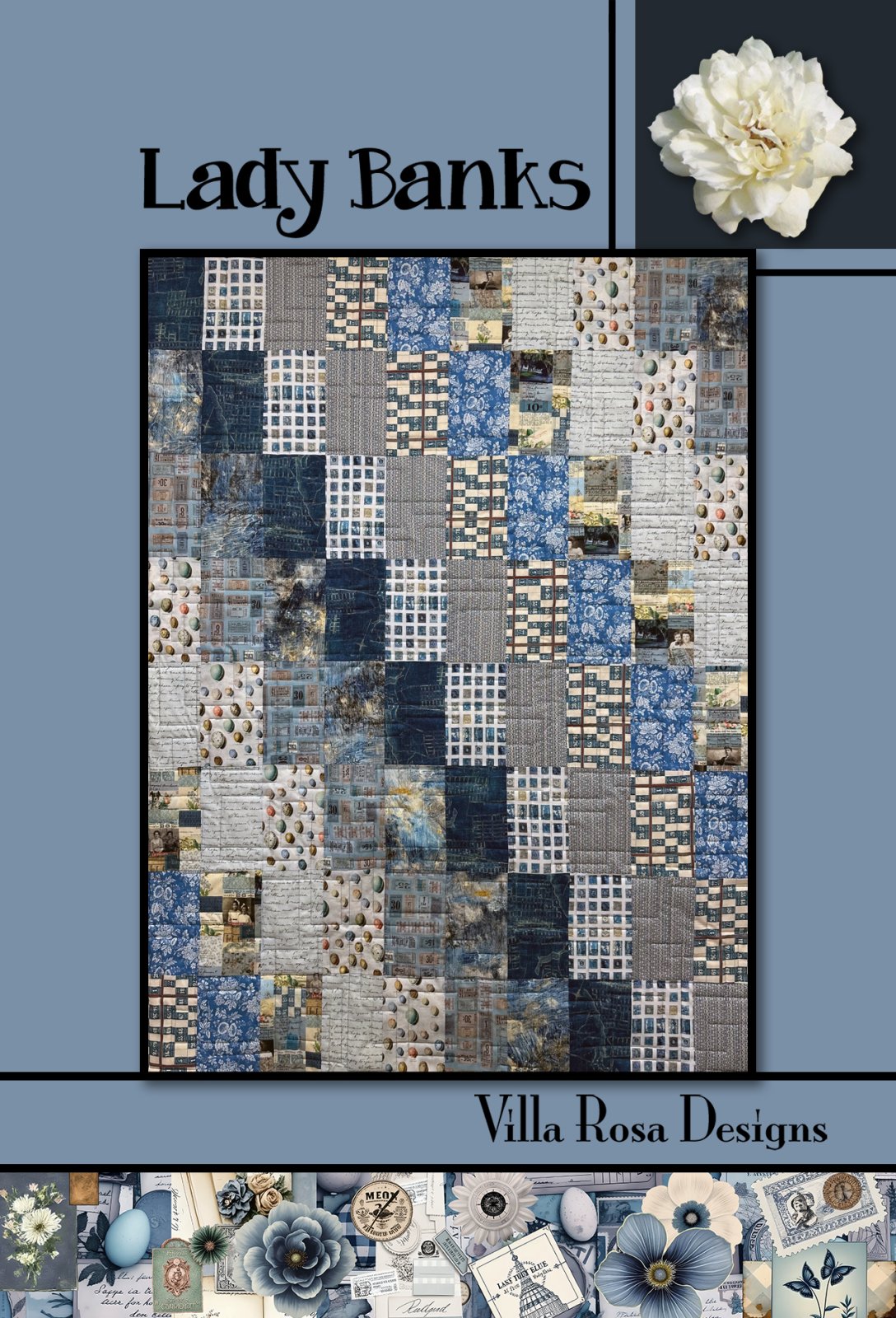 LADY BANKS - Villa Rosa - 45"x60"- FQ's