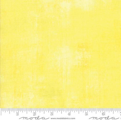 Moda Grunge Lemon Drop Fabric – Yellow Blender by BasicGrey