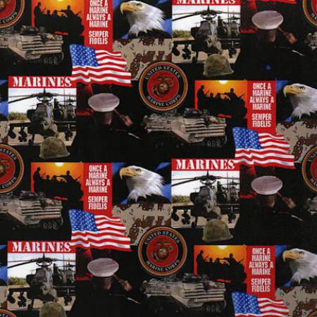 Sykel Enterprises U.S. Marines All Over in Multi Fabric