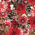 Maywood - Hand Picked-CHRISTMAS - Yuletide/Red/White - MAS10715-RW