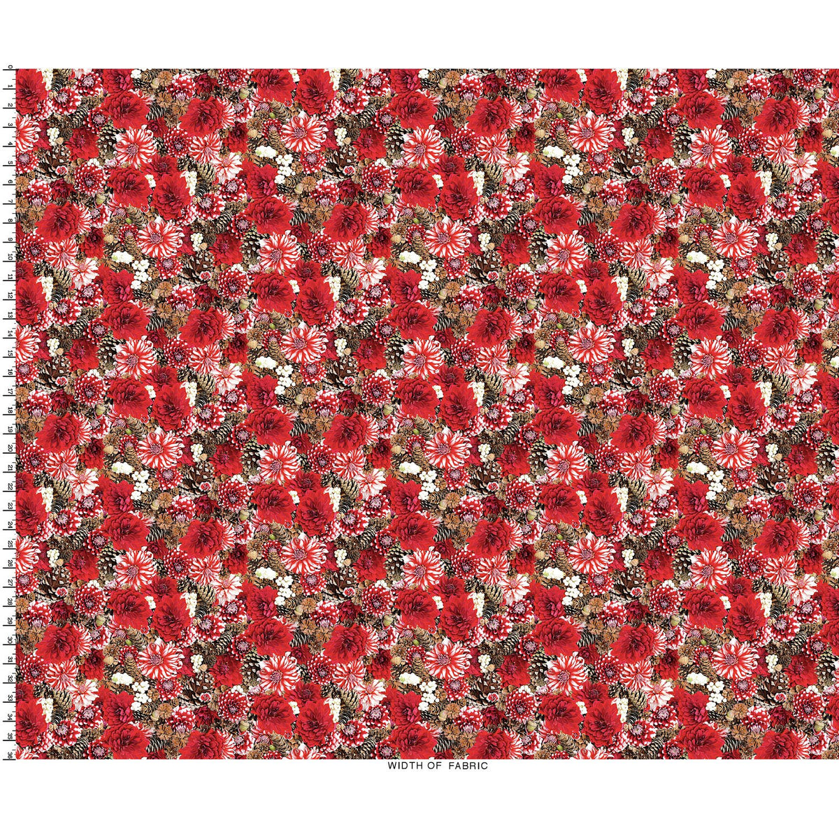Maywood - Hand Picked-CHRISTMAS - Yuletide/Red/White - MAS10715-RW