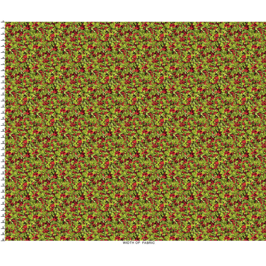 Maywood - Hand Picked-CHRISTMAS - Merry Berry Holly/Green - 10722-GR