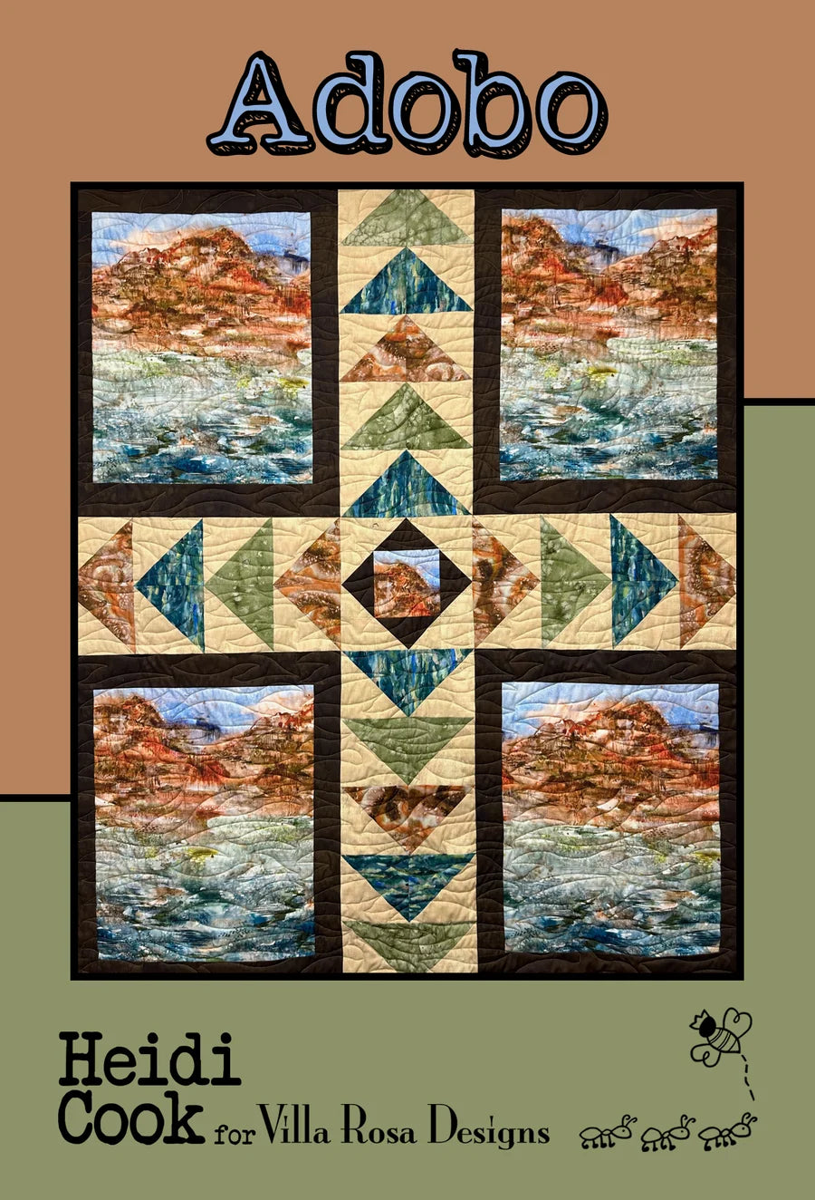 Adobo pattern by Heidi Cook from Villa Rosa Designs - 50"x60"