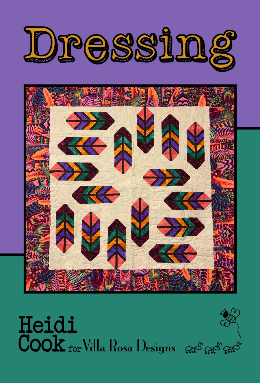 Dressing Quilt Pattern (55" x 55") from Villa Rosa Designs