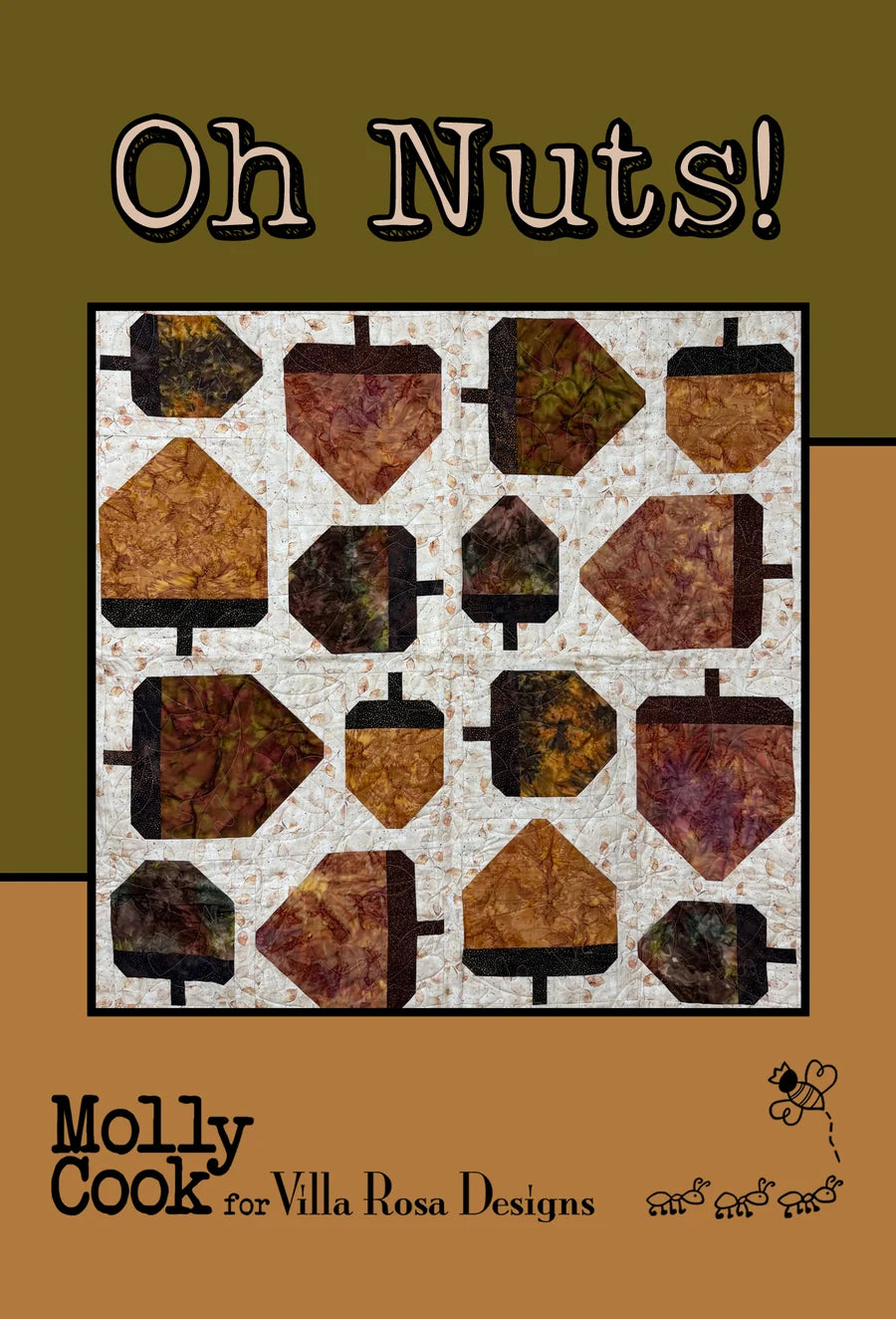 Oh Nuts! Quilt Pattern (53" x 53") by Molly Cook from Villa Rosa Designs