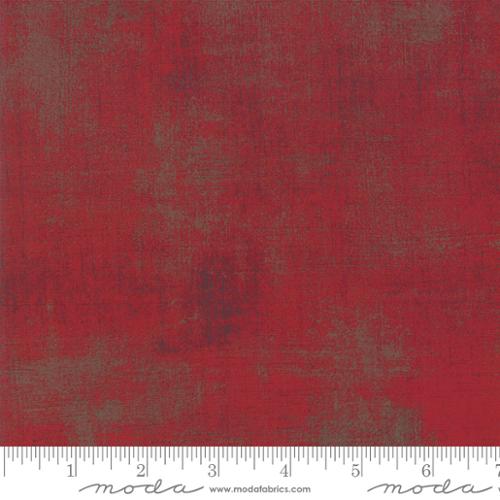 Moda Grunge Maraschino Cherry Fabric – Red Blender by BasicGrey