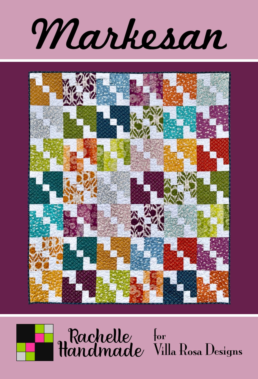 Markesan - Villa Rosa - 60"x 70"  - 2.5" Strips
