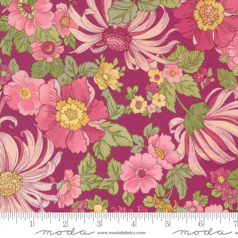 Moda - Flower Show Large Floral/Mulberry -Chelsea Garden Collection
