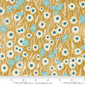 Moda - Field of Flowers Goldenrod Small Floral Tossed Fabric – by Katharine Watson