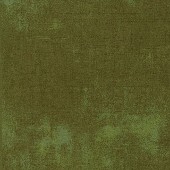 Moda Grunge Basics Dried Herb Fabric – Dark Green Blender by BasicGrey