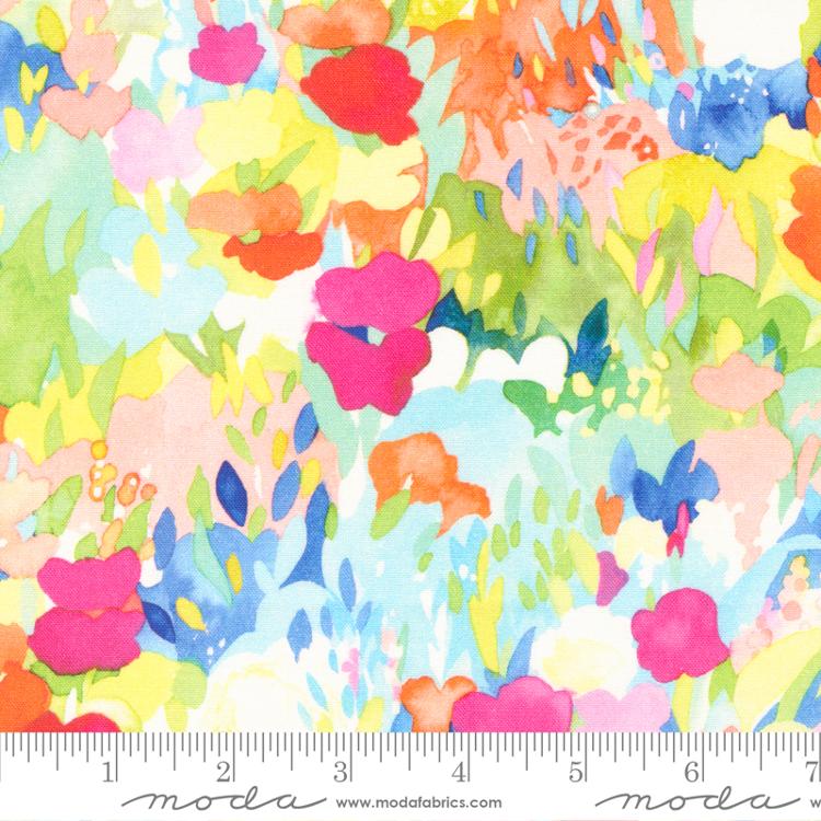 Moda - Whimsy Wonderland Rainbow Wild Flower Party Fabric – by Momo