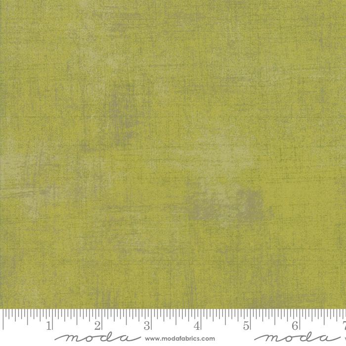 Moda Grunge Kelp Fabric – Light Green Blender by BasicGrey