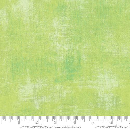 Moda Grunge Key Lime Fabric – Light Green Blender by BasicGrey