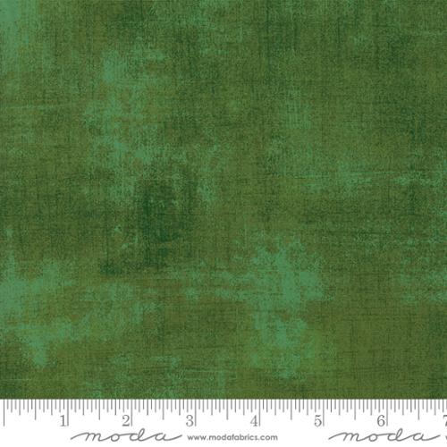 Moda Grunge Basics Pine Fabric – Dark Green Blender by BasicGrey