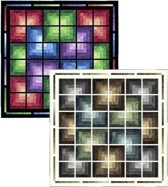 Ombre Cabins - Pine Tree Country Quilts - PTN2407