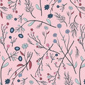 Paintbrush Studio Cockatoos, Peaches & Pears Floral Pink Fabric – Pink Floral Print