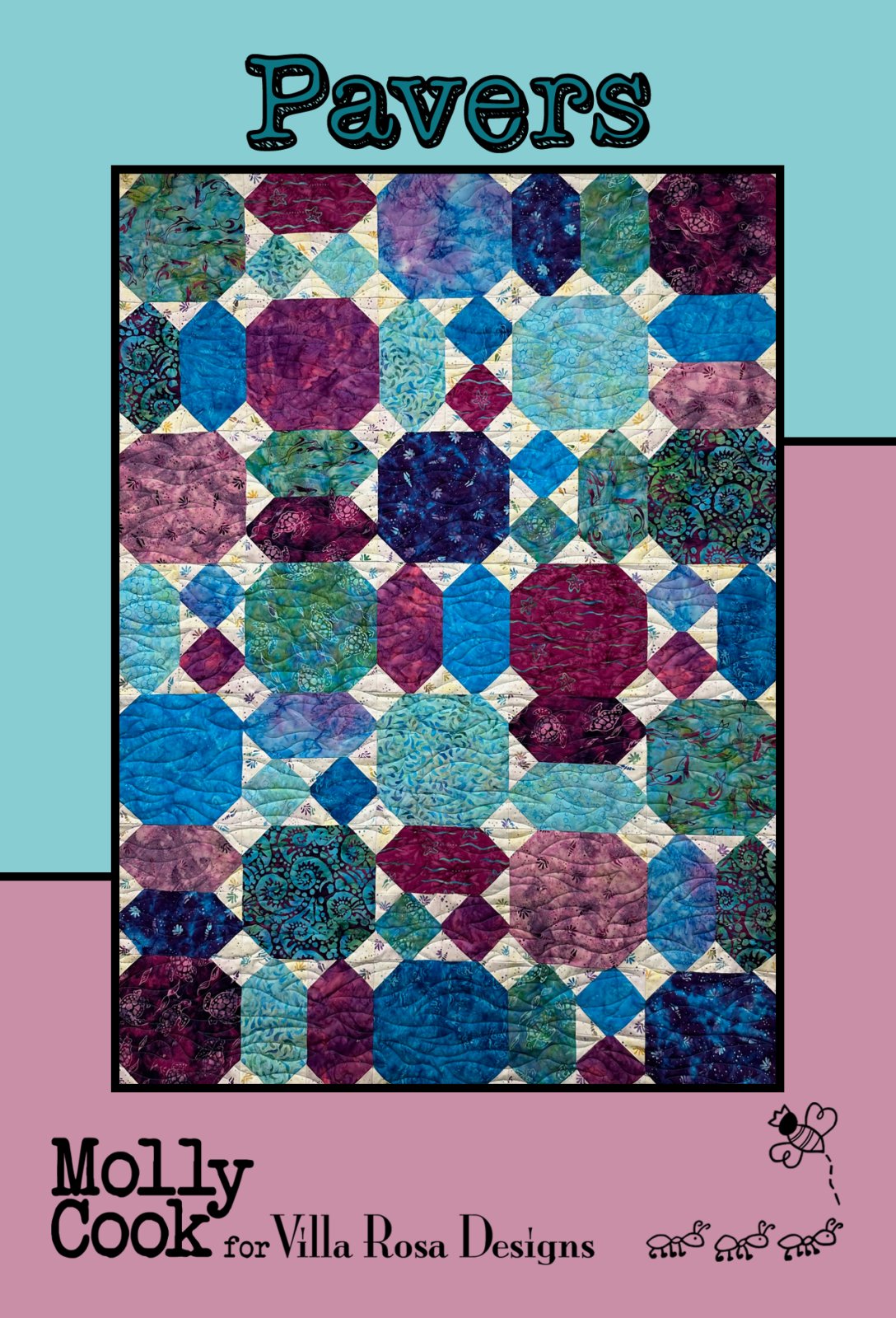 PAVERS - Villa Rosa - 45" x 63"  - Fat Quarters