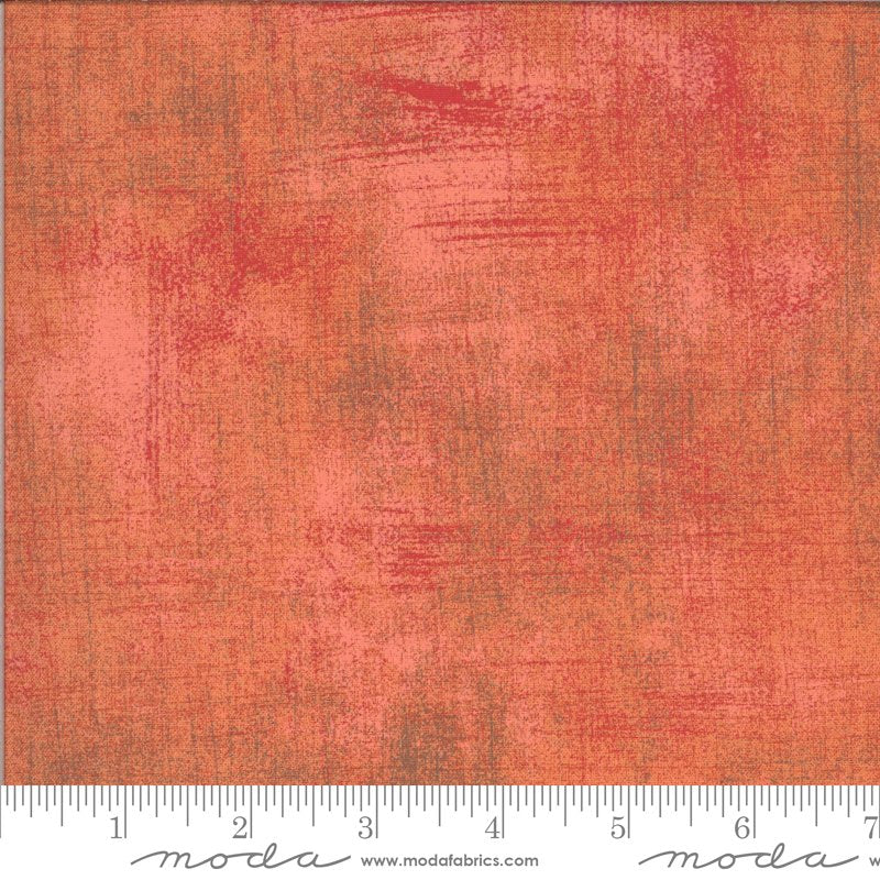 Moda Grunge Pumpkin Cookies Fabric – Orange Blender by BasicGrey