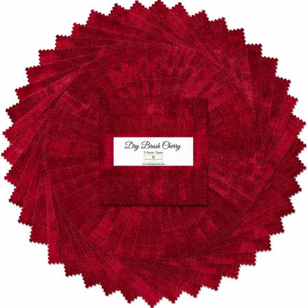 Wilmington Prints - Dry Brush - Cherry - 5" Karat Gems 42 Piece – Tonal Blender Squares by Danhui Nai