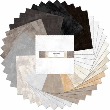 Wilmington Prints - Dry Brush - Stone Summit 10" Karat Gems 42 Pieces – Tonal Blender Squares