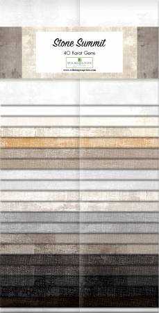 Wilmington Prints - Dry Brush - Stone Summit 2.5" Karat Gems 40 Piece – Tonal Blender Strips