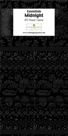 Wilmington Prints - Midnight 2.5" Strip Pack – Essential Basics 40 Piece Quilting Precut
