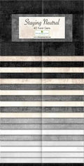 Wilmington Prints - Dry Brush - Staying Neutral 2.5" Karat Gems 40 Piece – Tonal Blender Strips