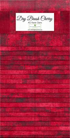 Wilmington Prints - Essentials Dry - Brush Cherry 40 Karat Gems 2.5" Strip Pack – Tonal Blender by Danhui Nai
