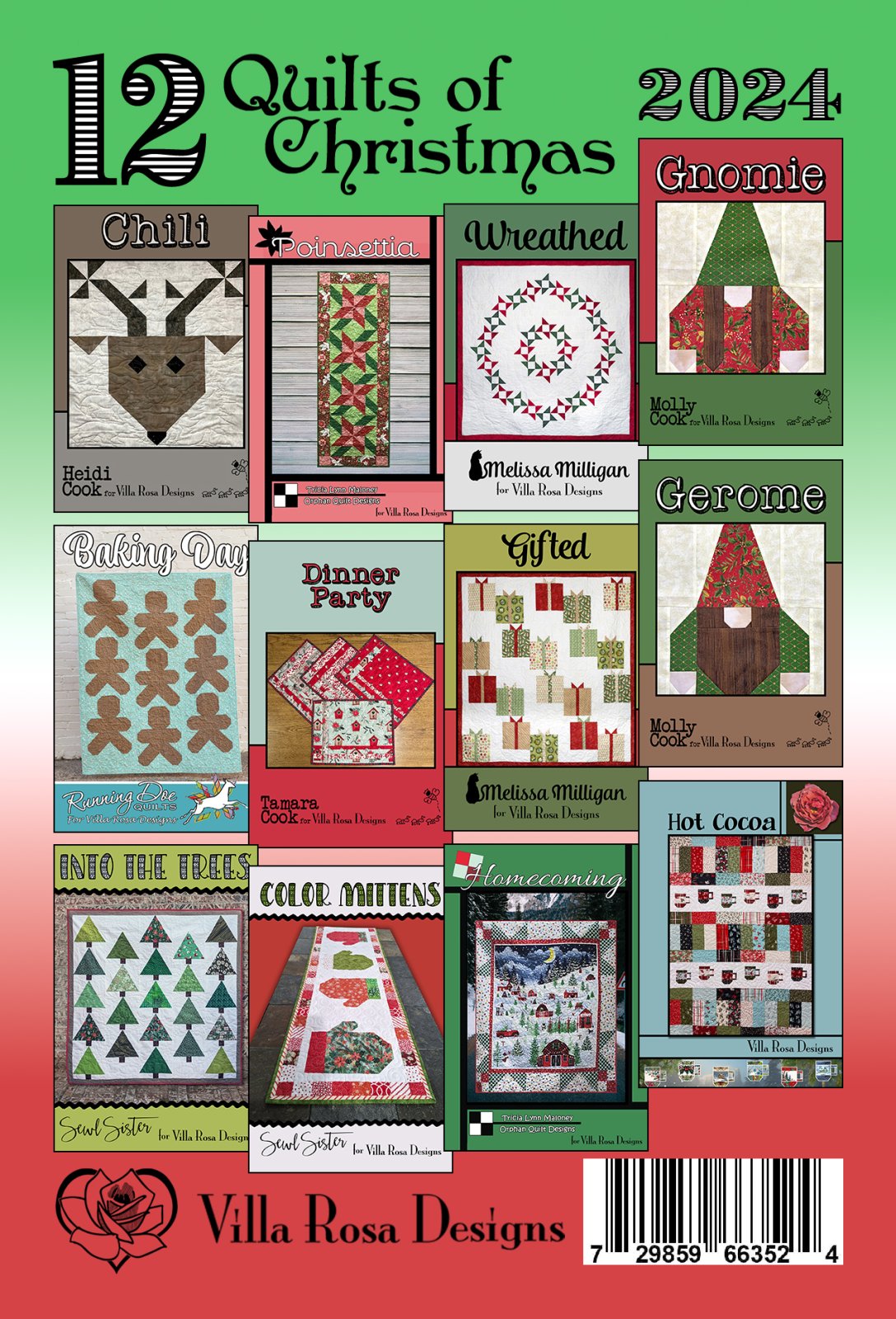 12 Quilts of Christmas 2024 - Villa Rosa
