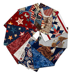 QT American Tapestry Fat Quarter Bundle – Patriotic Quilting Precuts by Dan Morris