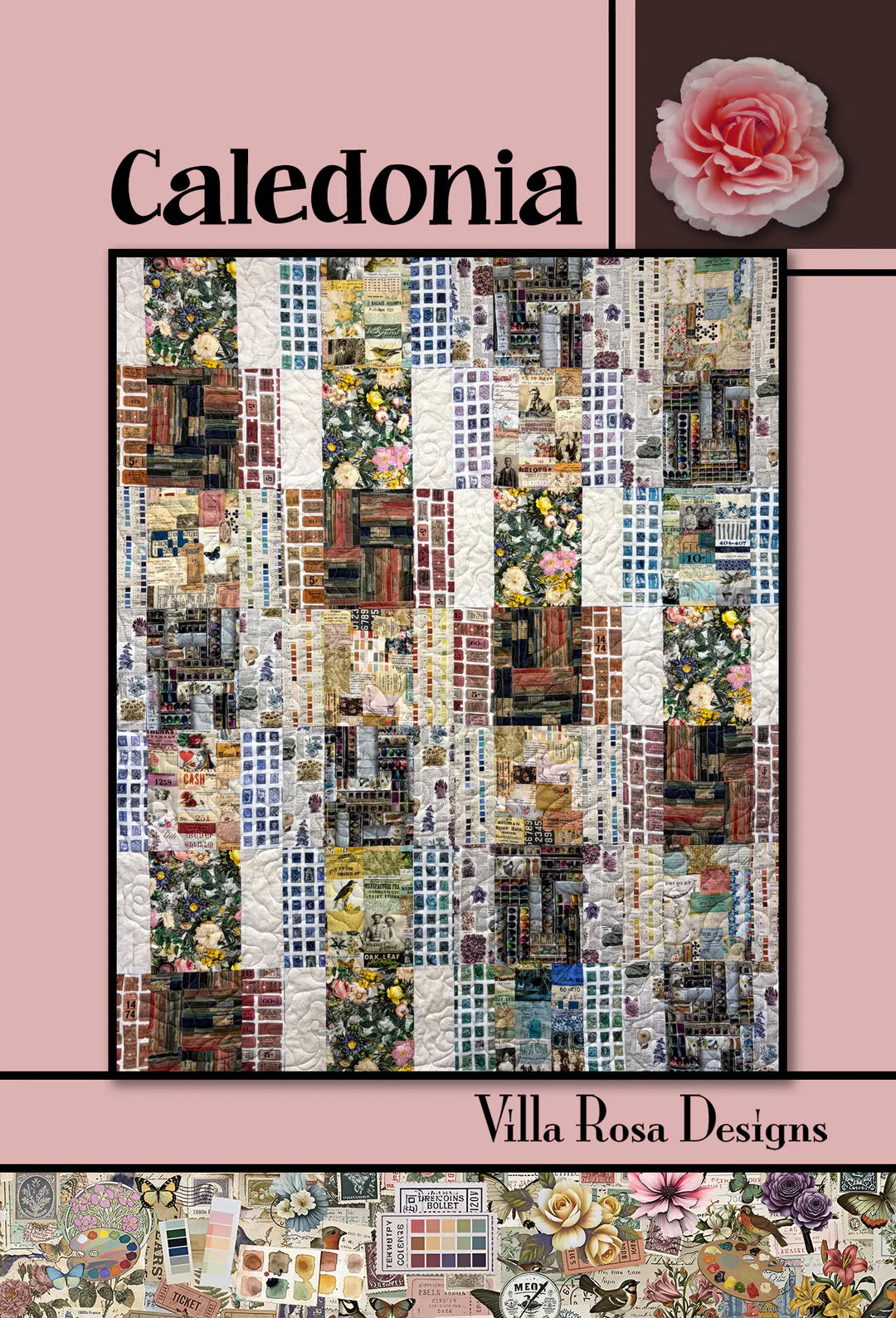 Caledonia by Pat Fryer - Quilt Pattern – 46"x56" from Villa Rosa Designs
